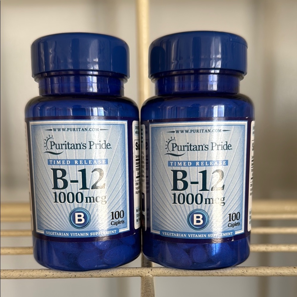 Puritan's Pride B-12 1000mcg Supplement Two Unopened Bottles Exp 10/27